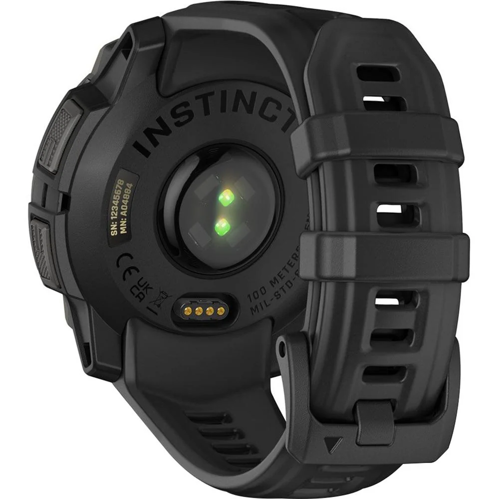 Garmin Instinct 3 45mm Outdoor GPS Smartwatch, AMOLED, Black w/ HRM 200 (XS-S) Bundle - Image 8