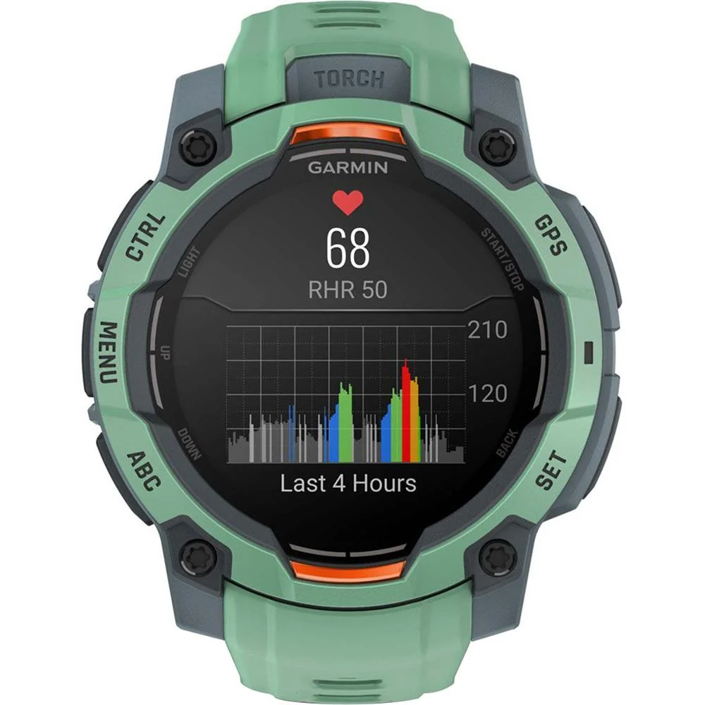 Garmin Instinct 3 45mm Outdoor GPS Smartwatch, AMOLED w/ Garmin HRM 200 (M-XL) Bundle - Image 5