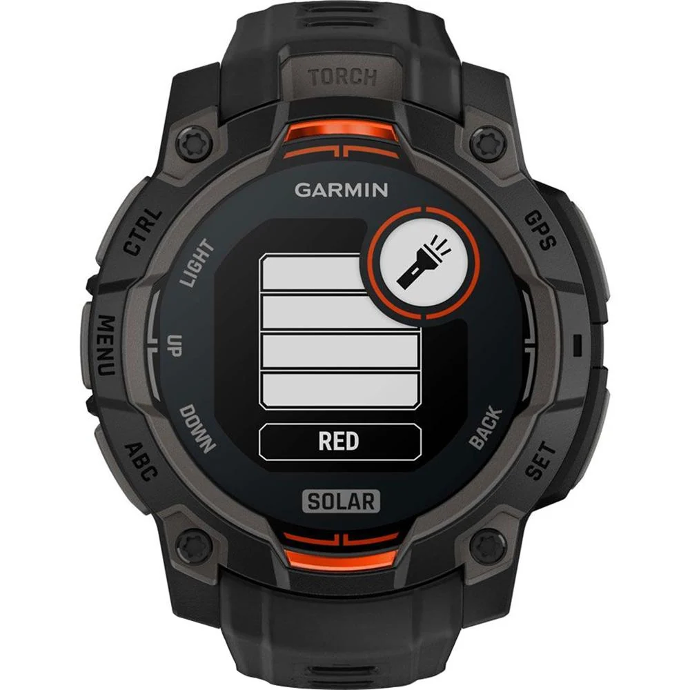 Garmin Instinct 3 45mm Outdoor GPS Smartwatch, SOLAR, Black w/ HRM 200 (XS-S) Bundle - Image 5
