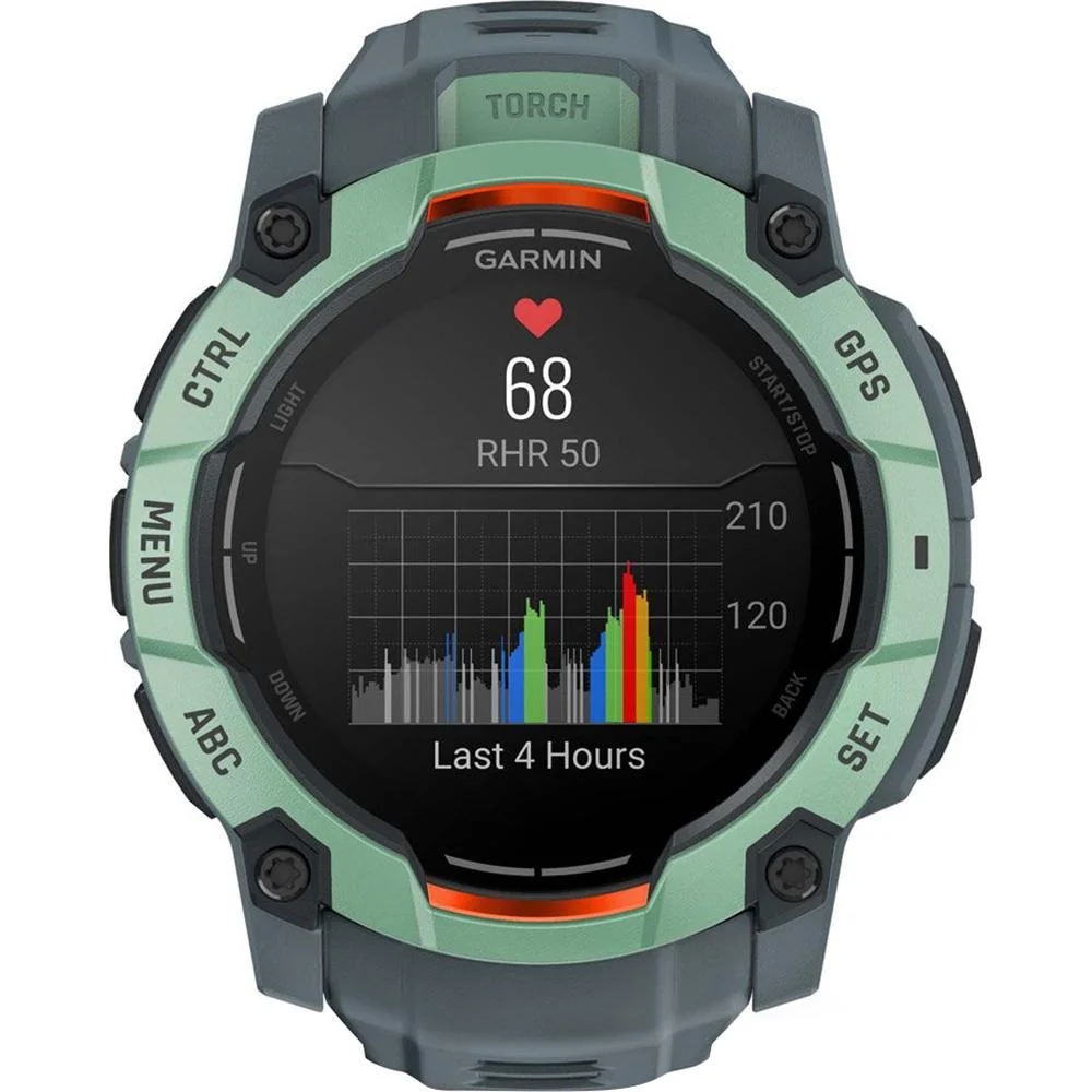 Garmin Instinct 3 - 50 mm GPS Smartwatch, AMOLED + Charging Dock + Protector Bundle - Image 3