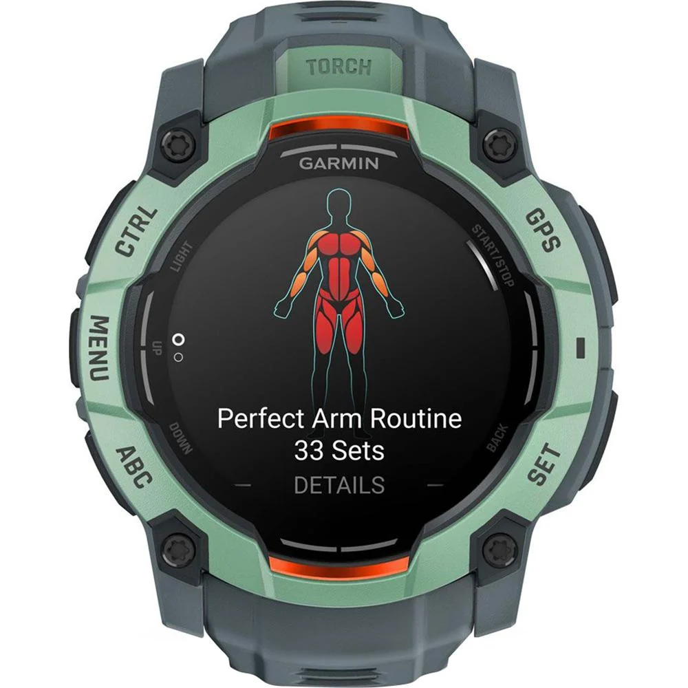 Garmin Instinct 3 - 50 mm GPS Smartwatch, AMOLED + Charging Dock + Protector Bundle - Image 4