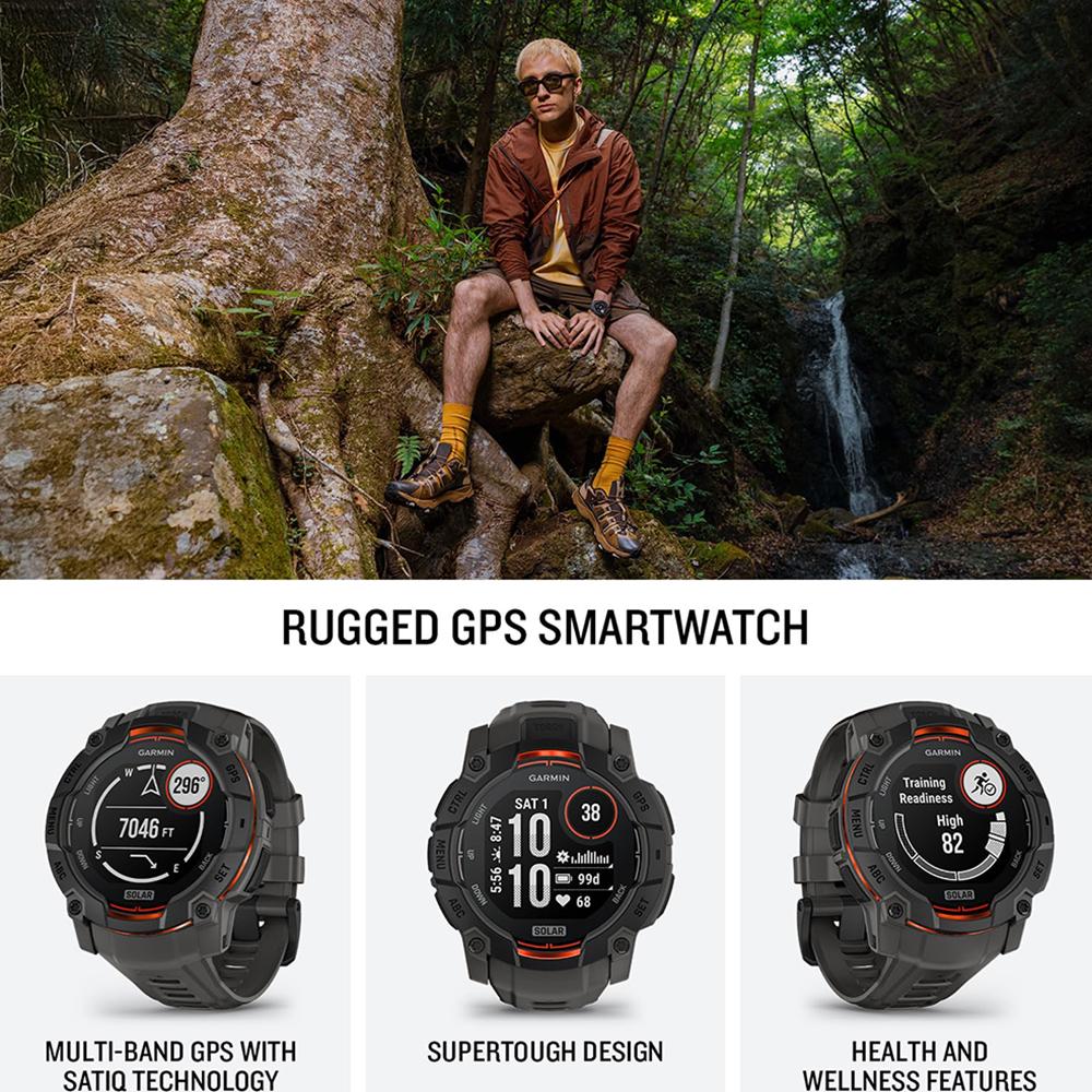 Garmin Instinct 3 - 50 mm GPS Smartwatch SOLAR Black with 2 Year Warranty Bundle - Image 16