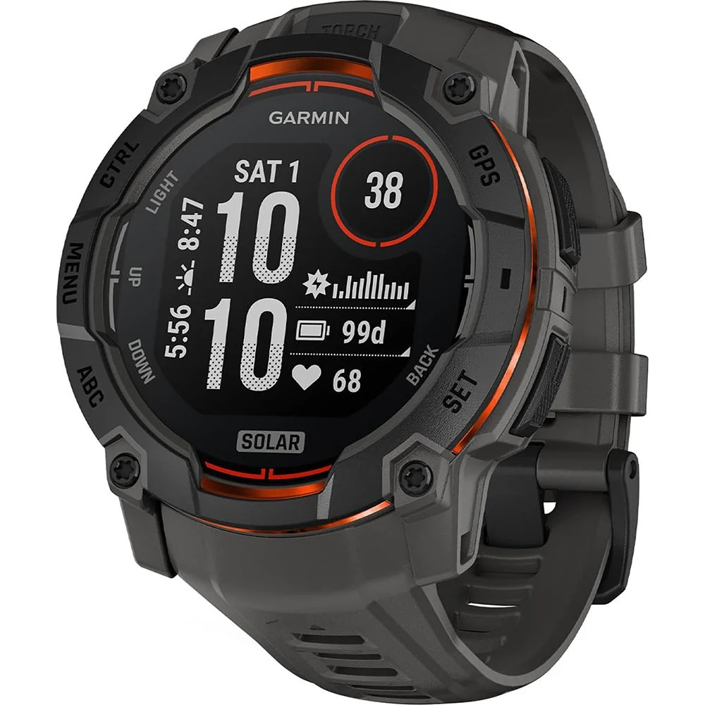 Garmin Instinct 3 50 mm GPS Smartwatch SOLAR Black with Accessories Bundle - Image 8