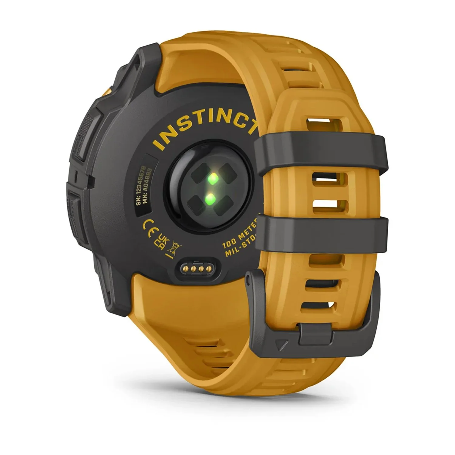 Garmin Instinct 3 - 50 mm Outdoor GPS Smartwatch, SOLAR, Sunburst w/ Sunburst/Gray Band - Image 2