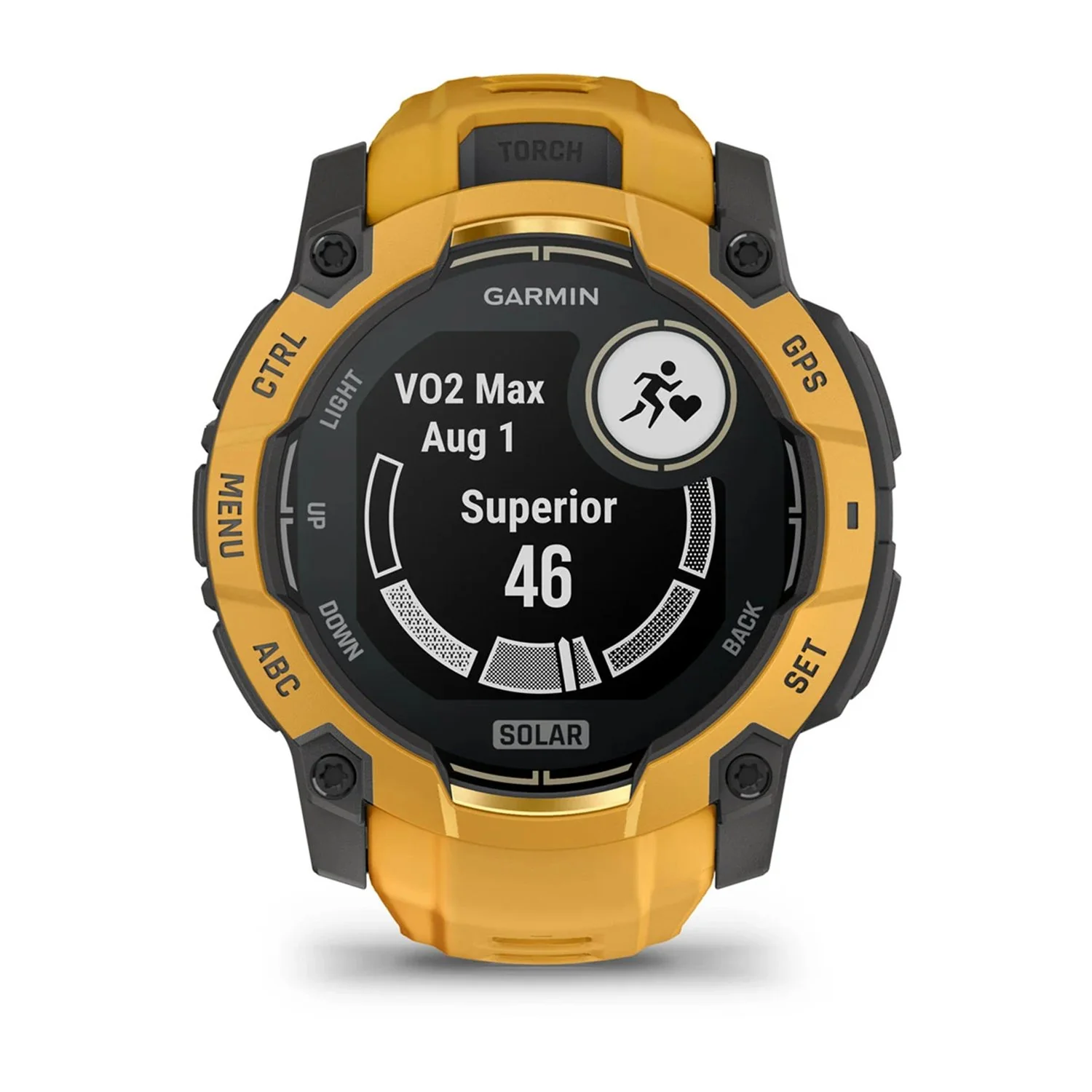 Garmin Instinct 3 - 50 mm Outdoor GPS Smartwatch, SOLAR, Sunburst w/ Sunburst/Gray Band - Image 4