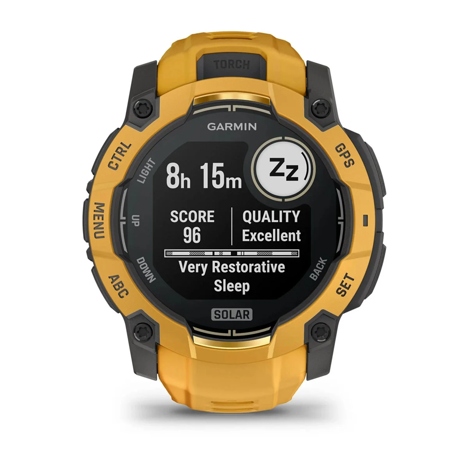 Garmin Instinct 3 - 50 mm Outdoor GPS Smartwatch, SOLAR, Sunburst w/ Sunburst/Gray Band - Image 8