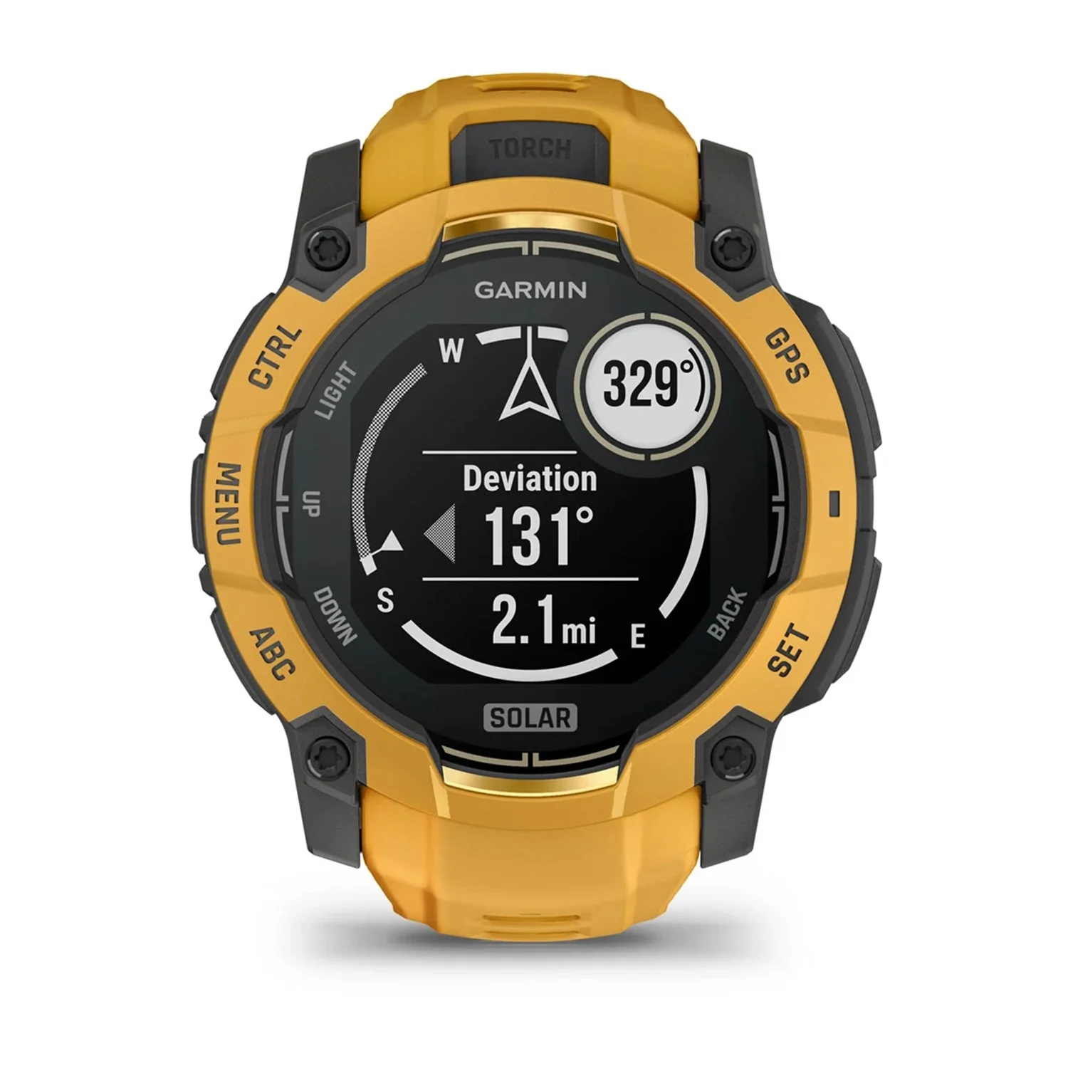 Garmin Instinct 3 - 50 mm Outdoor GPS Smartwatch, SOLAR, Sunburst w/ Sunburst/Gray Band - Image 9