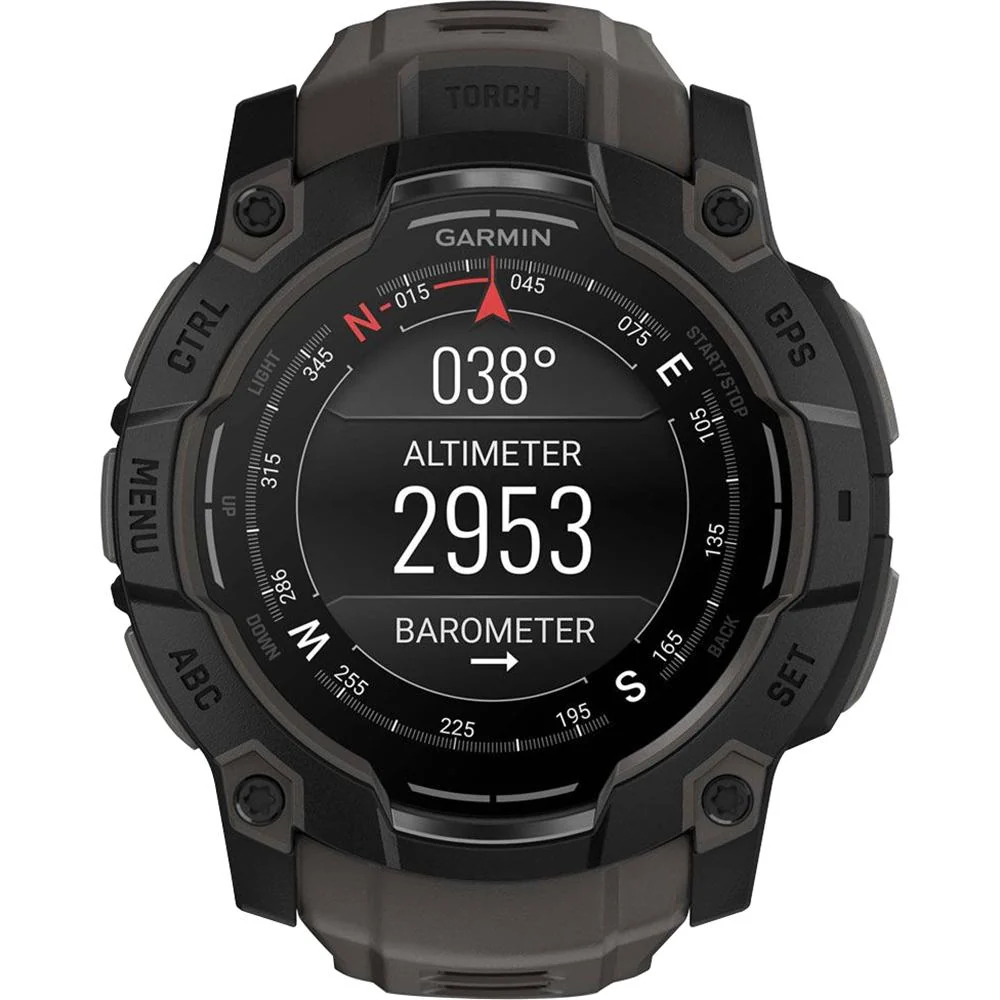 Garmin Instinct 3 50mm GPS Smartwatch, AMOLED, Black w/ Black Band + Accessories Bundle - Image 4