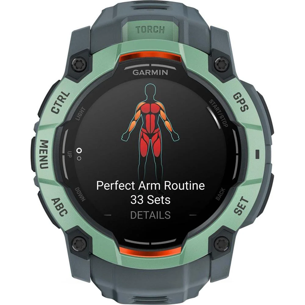 Garmin Instinct 3 50mm GPS Smartwatch, Neo Tropic w/ Twilight Band + Accessories Bundle - Image 6