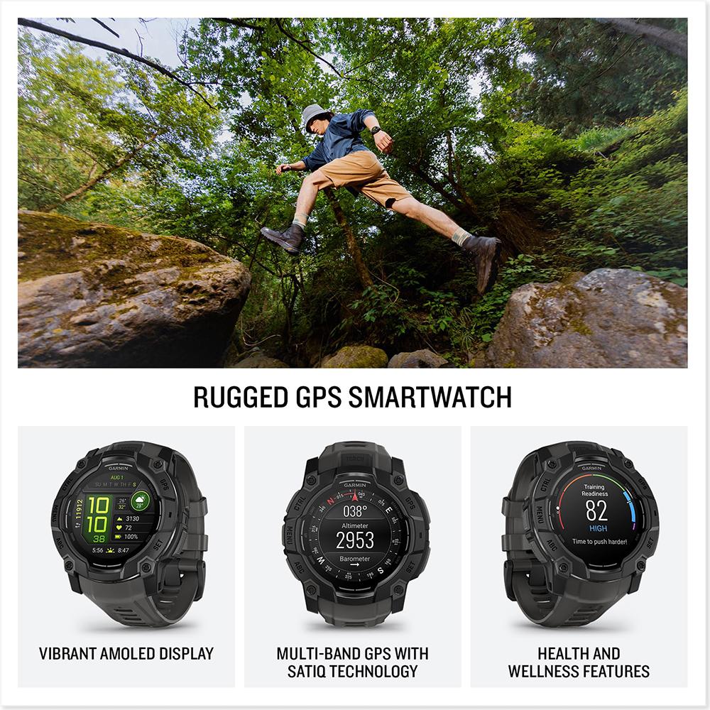 Garmin Instinct 3 50mm Outdoor GPS Smartwatch + Screen Protector + 2 Yr Warranty Bundle - Image 13