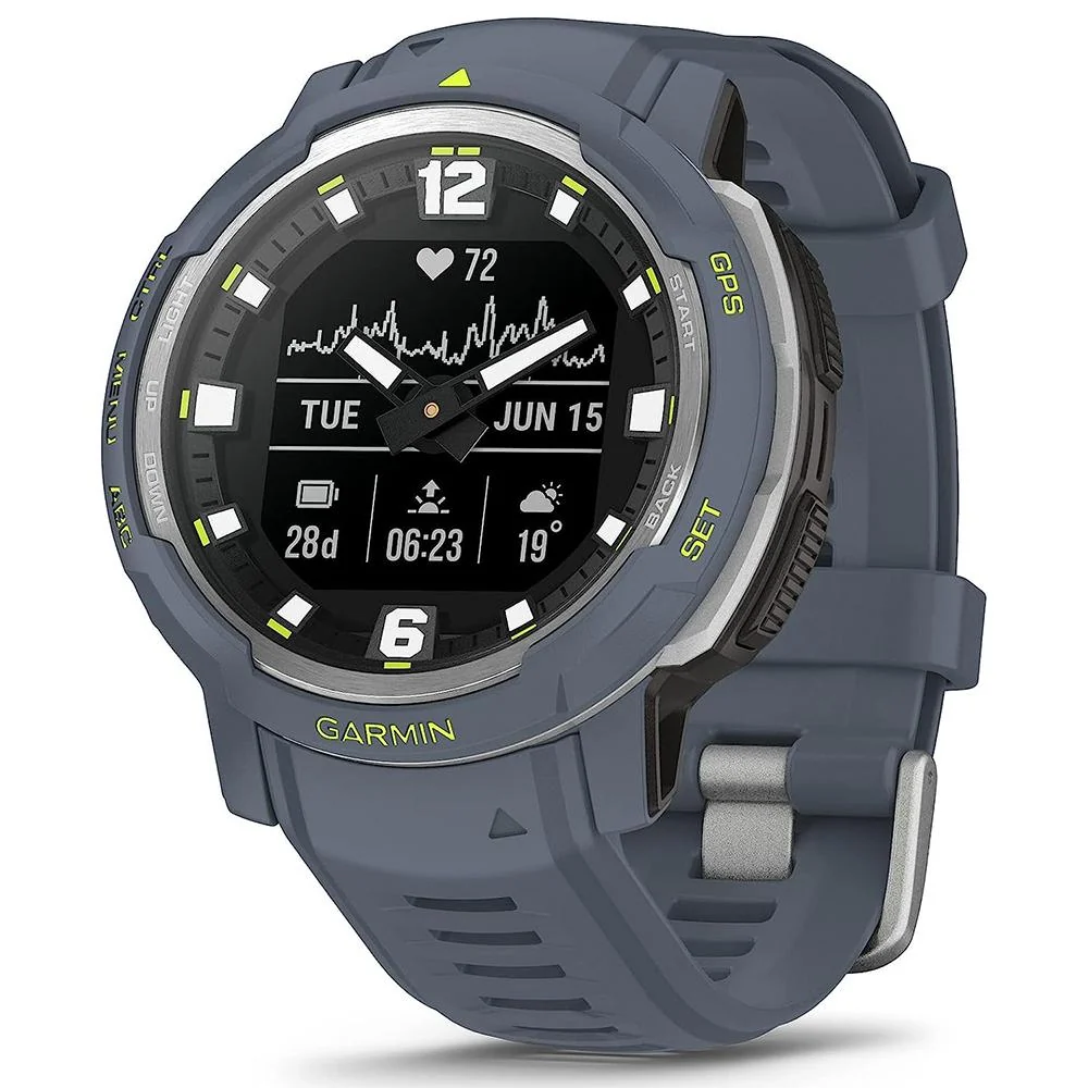 Garmin Instinct Crossover Rugged Hybrid Smartwatch Blue Granite+2 Year Warranty - Image 3