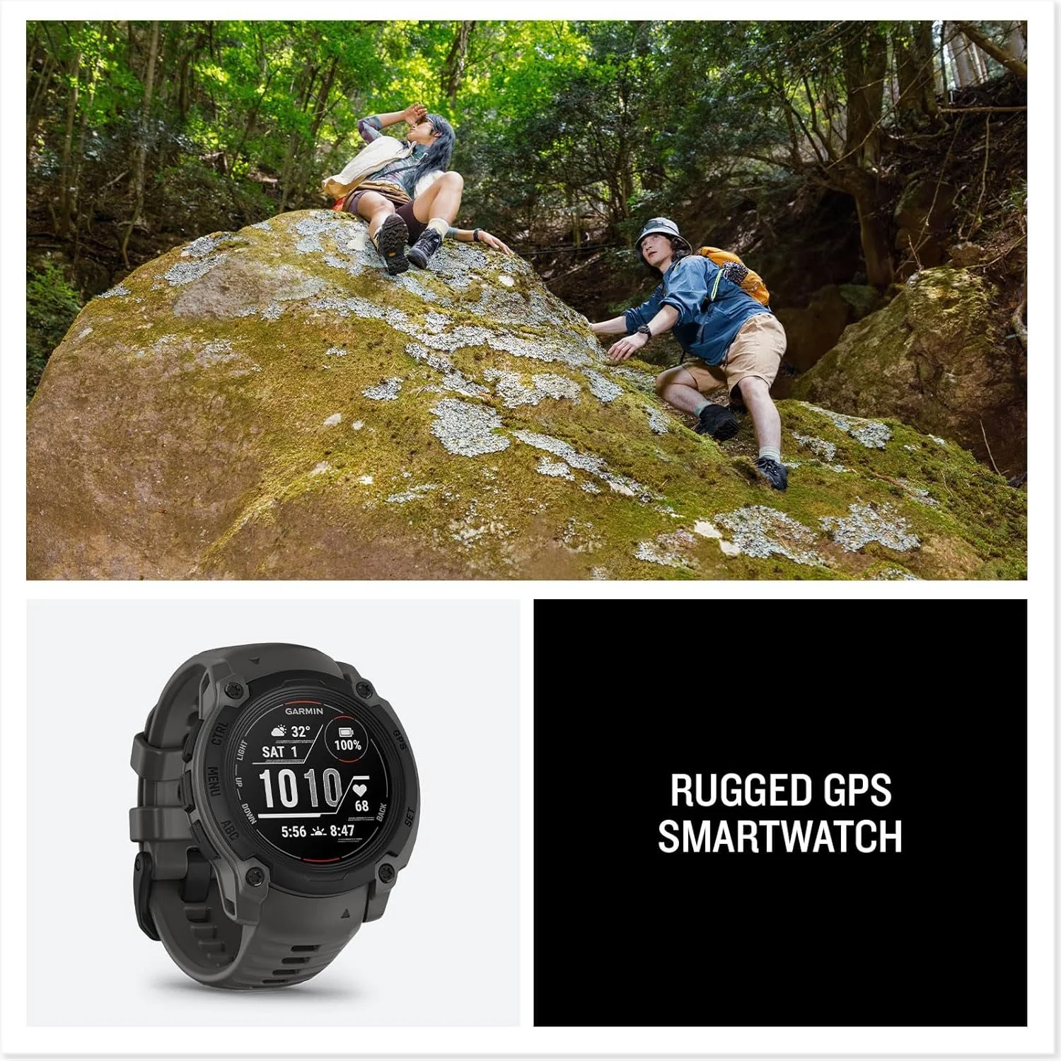 Garmin Instinct E 40mm Rugged Outdoor GPS Smartwatch + 2-YR CPS Protection + SOS Pack - Image 9