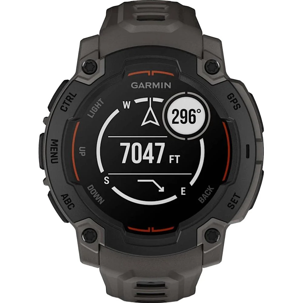 Garmin Instinct E 45mm Rugged GPS Smartwatch (Charcoal) + Charging Dock + Dust Cover - Image 5