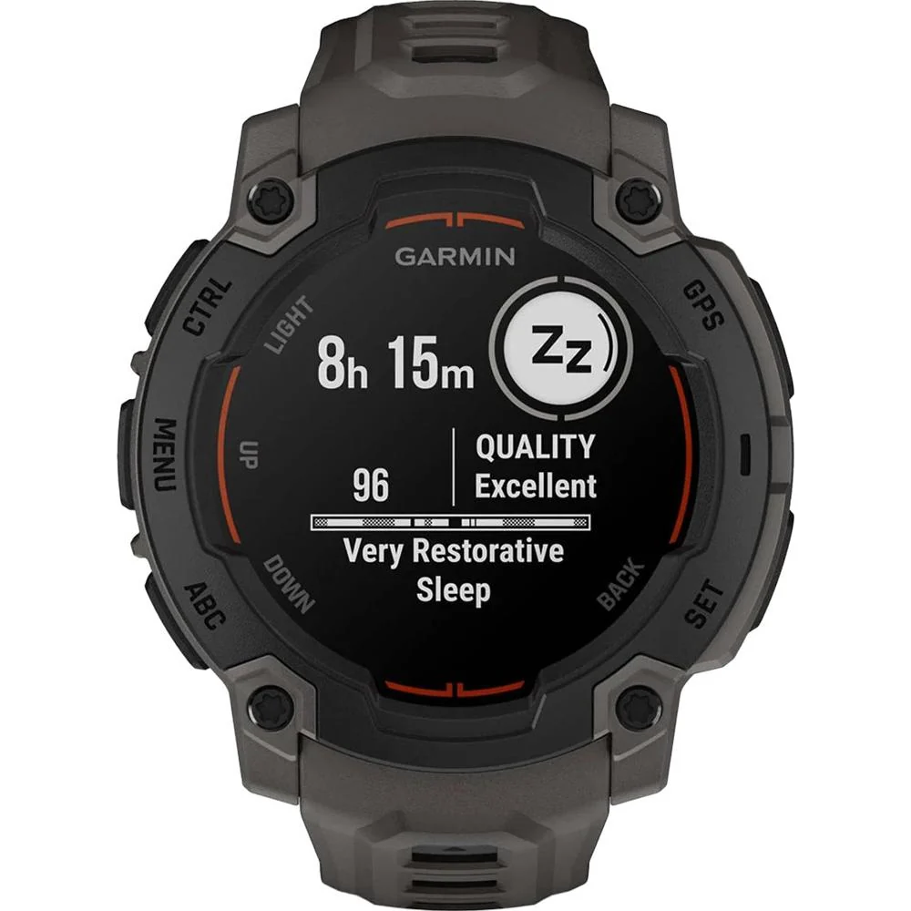 Garmin Instinct E 45mm Rugged GPS Smartwatch (Charcoal) + Charging Dock + Dust Cover - Image 7