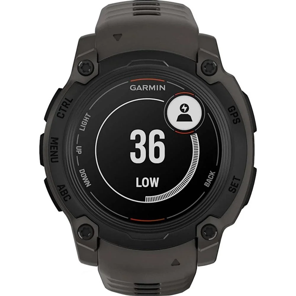 Garmin Instinct E 45mm Rugged GPS Smartwatch (Charcoal) + Charging Dock + Dust Cover - Image 8