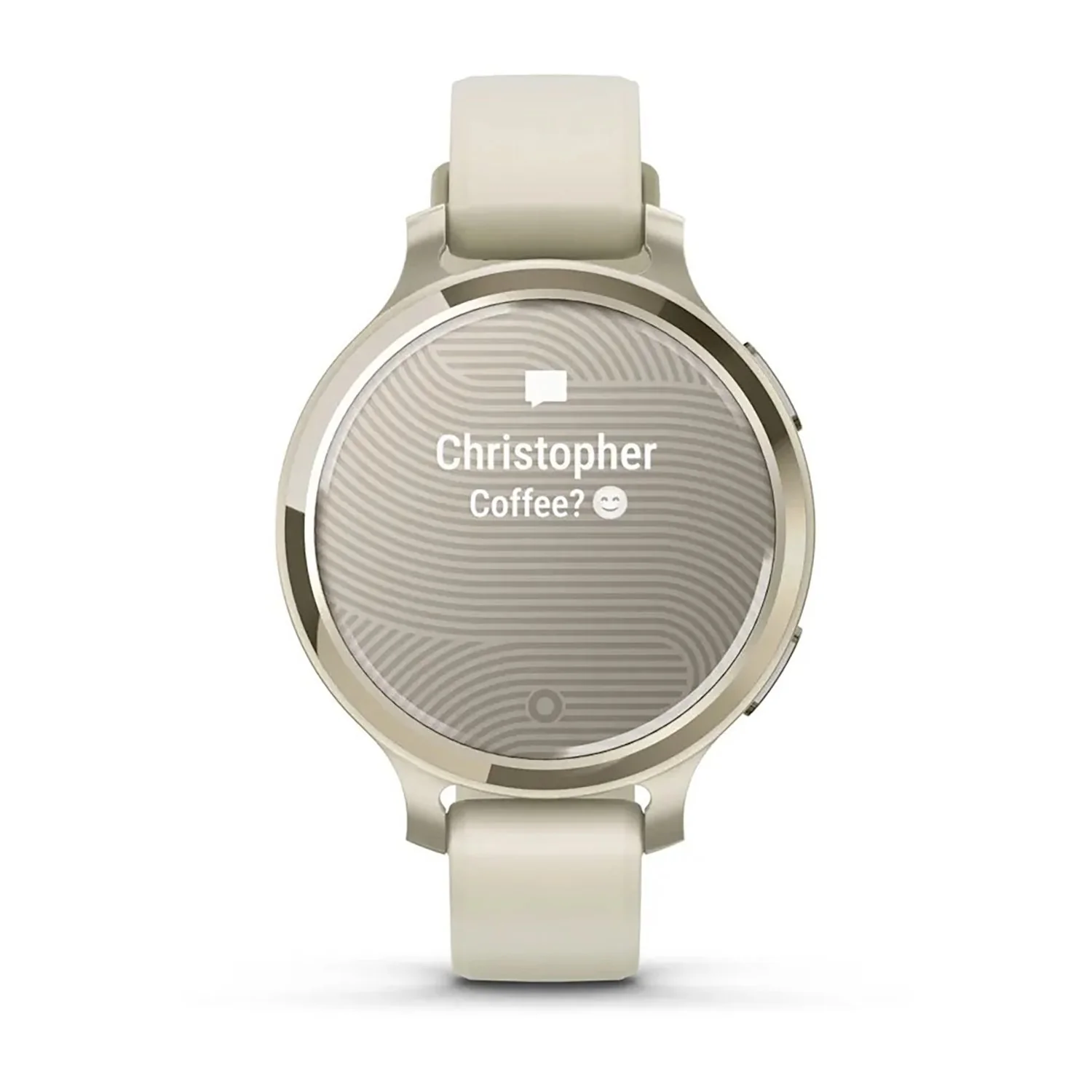 Garmin Lily 2 Active Smartwatch, Lunar Gold with Bone Silicone Band - Image 5