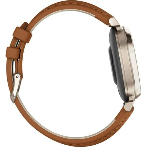 Garmin Lily 2 Classic Cream Gold with Tan Leather Band Smartwatch - Image 11