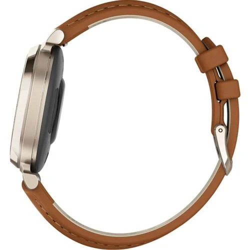 Garmin Lily 2 Classic Cream Gold with Tan Leather Band Smartwatch - Image 12