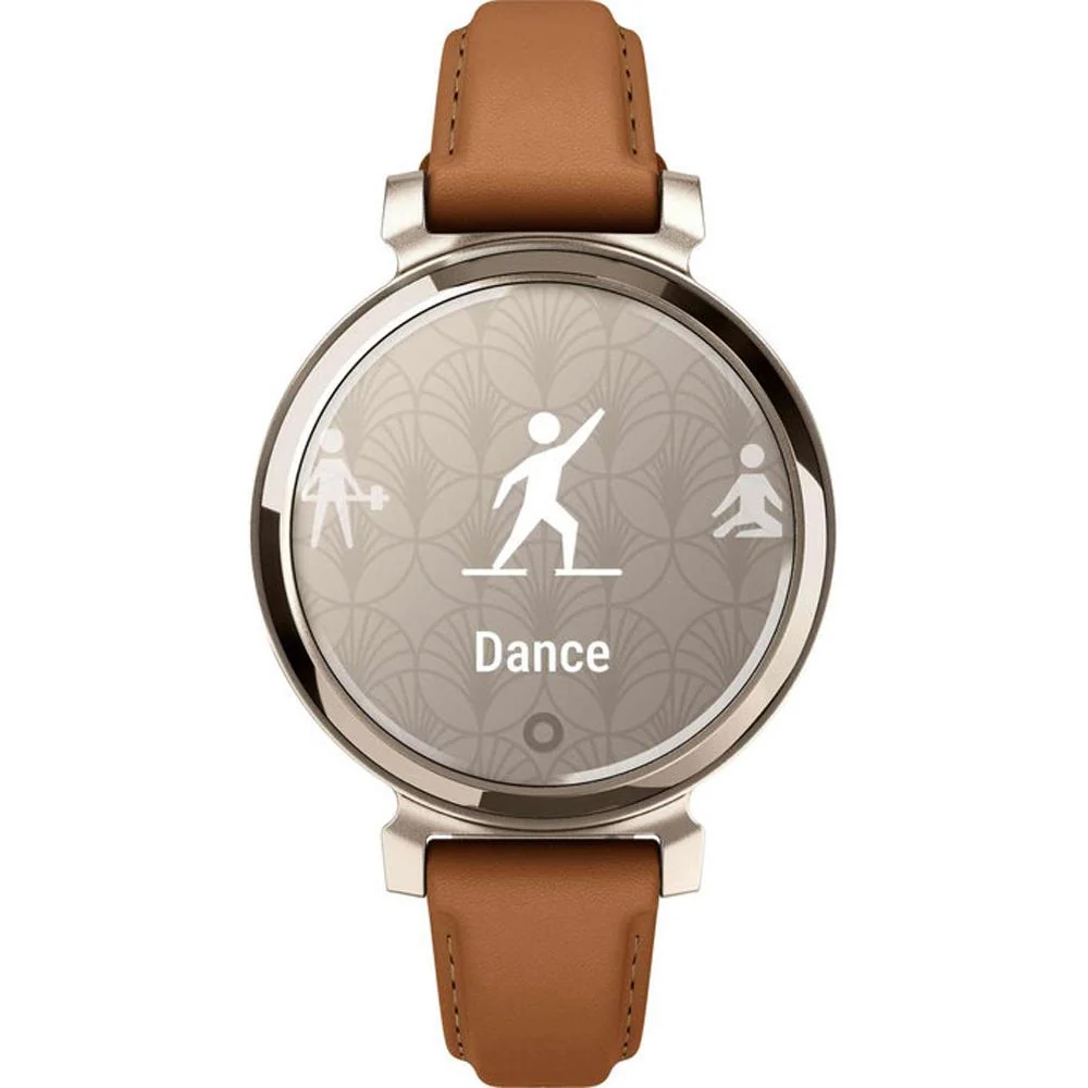 Garmin Lily 2 Classic Cream Gold with Tan Leather Band Smartwatch - Image 7