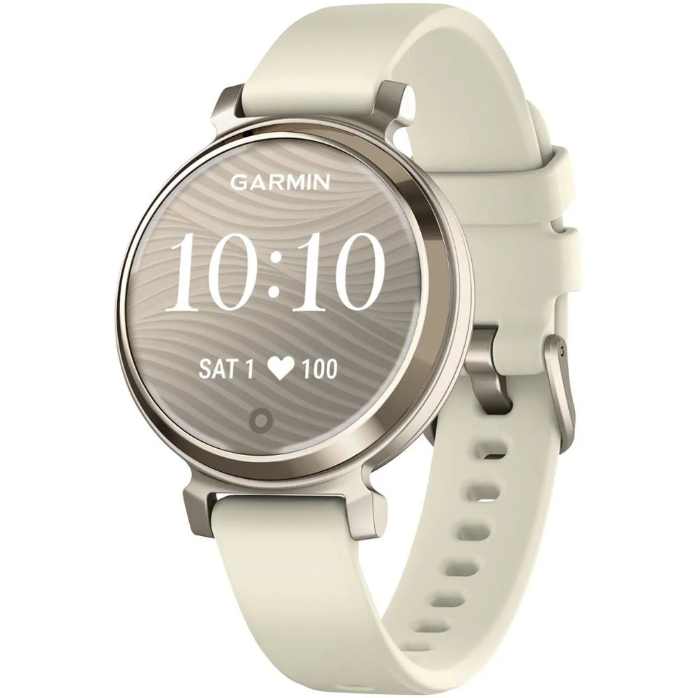 Garmin Lily 2 Smartwatch Cream Gold w/ Coconut Silicone Band + Accessories Bundle - Image 2