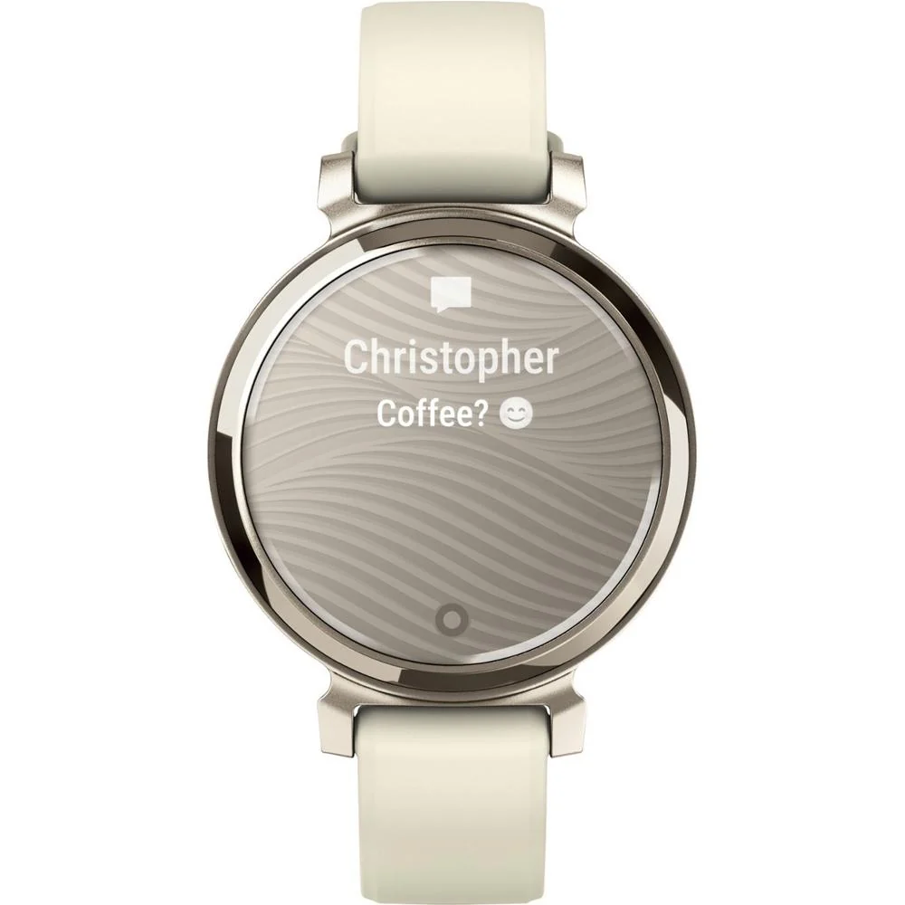 Garmin Lily 2 Smartwatch Cream Gold w/ Coconut Silicone Band + Accessories Bundle - Image 3