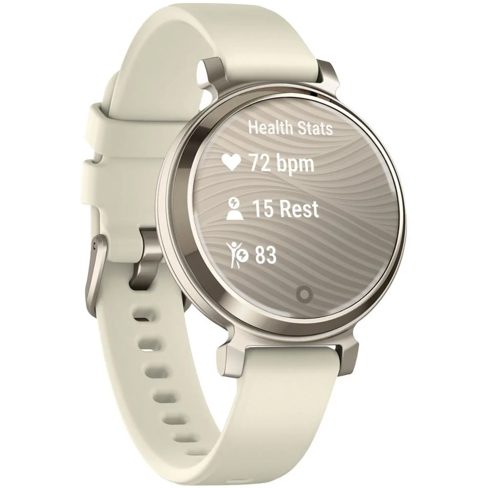 Garmin Lily 2 Smartwatch Cream Gold w/ Coconut Silicone Band + Accessories Bundle - Image 4