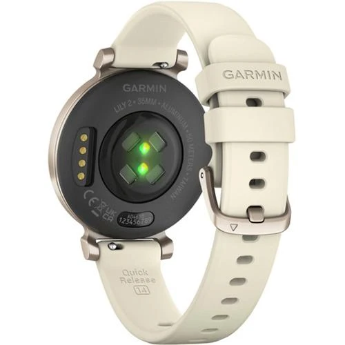 Garmin Lily 2 Smartwatch Cream Gold with Coconut Silicone Band - Image 11