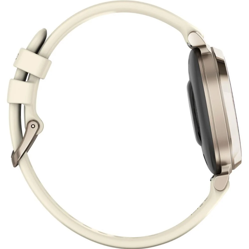 Garmin Lily 2 Smartwatch Cream Gold with Coconut Silicone Band - Image 3