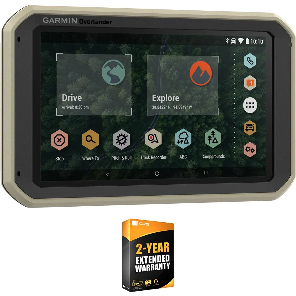 Garmin Overlander On/Off-Road Navigator GPS w/ Built-In Bluetooth + Warranty Bundle - Image 2