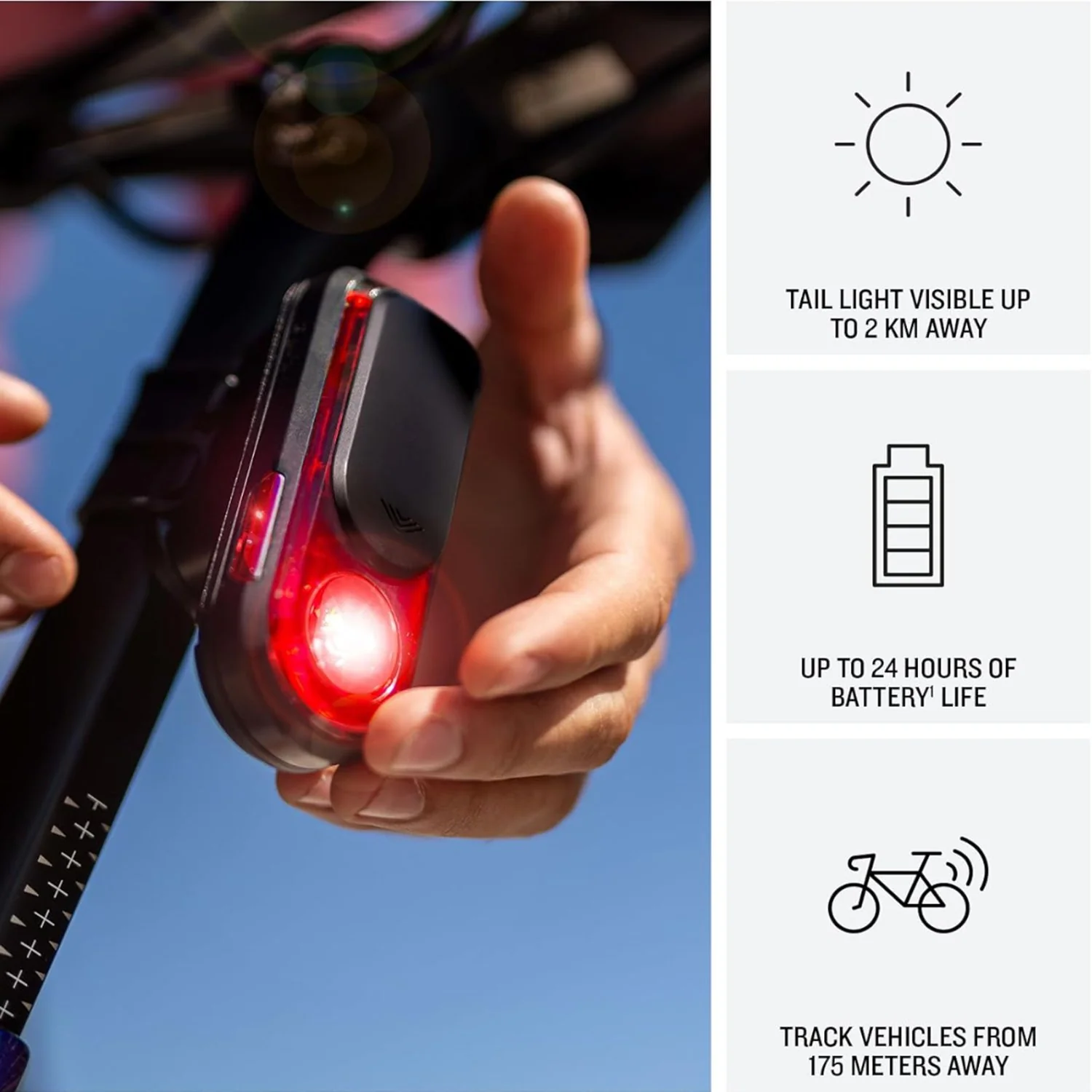 Garmin Varia RearVue 820 Radar Tail Light with Advanced Features - Image 3