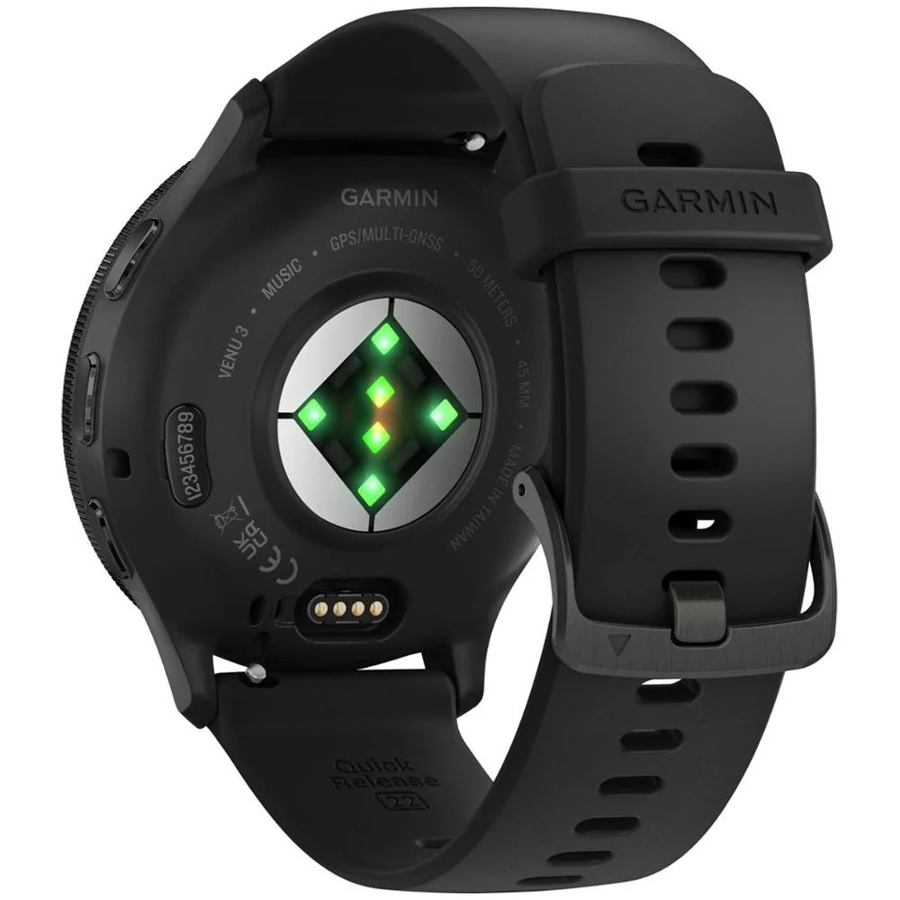 Garmin Venu 3 Fitness GPS Smartwatch Slate Bezel / Black Band (45mm) - Refurbished - Image 4