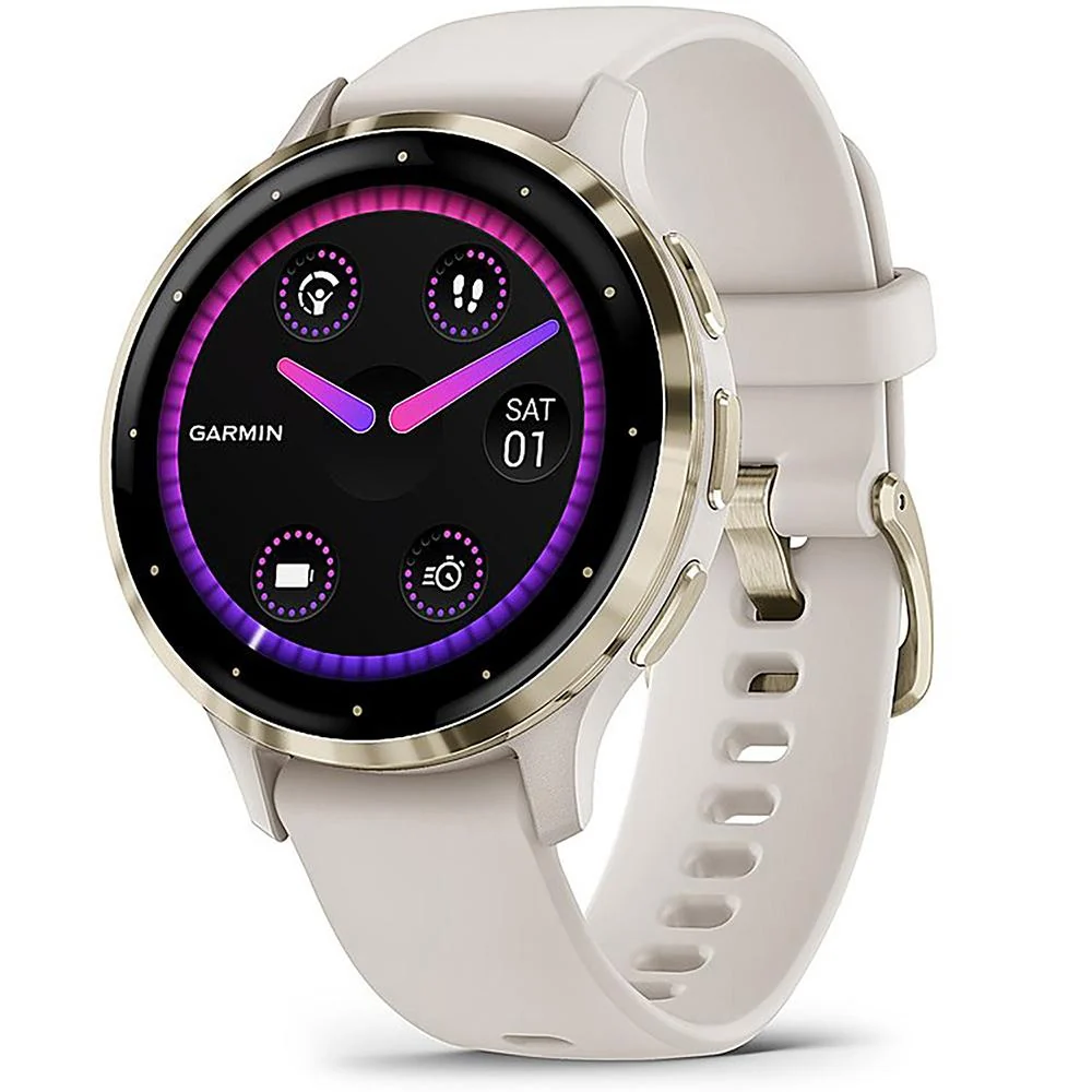 Garmin Venu 3S Fitness GPS Smartwatch Gold Bezel (41mm) Refurbished + 2 YR Warranty Kit - Image 2