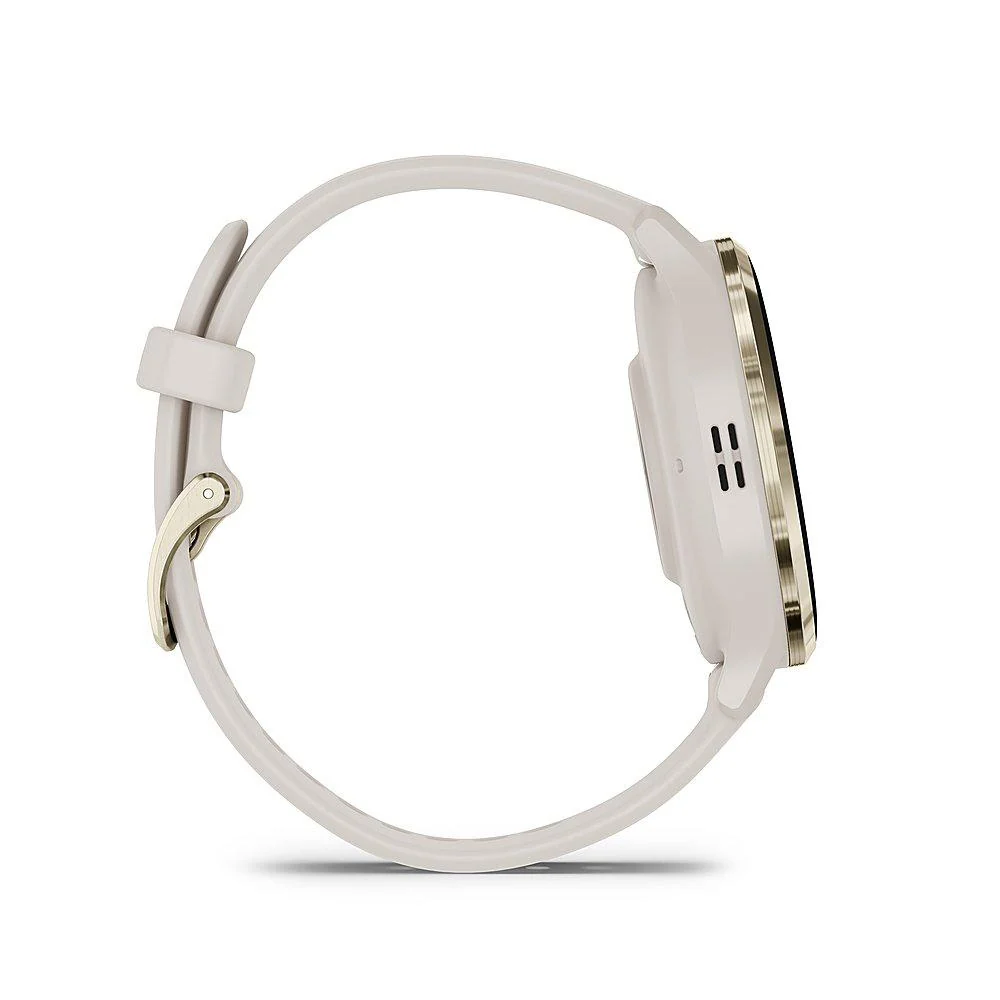 Garmin Venu 3S Fitness GPS Smartwatch Gold Steel Bezel w/ Ivory Case + Accessories Kit - Image 6