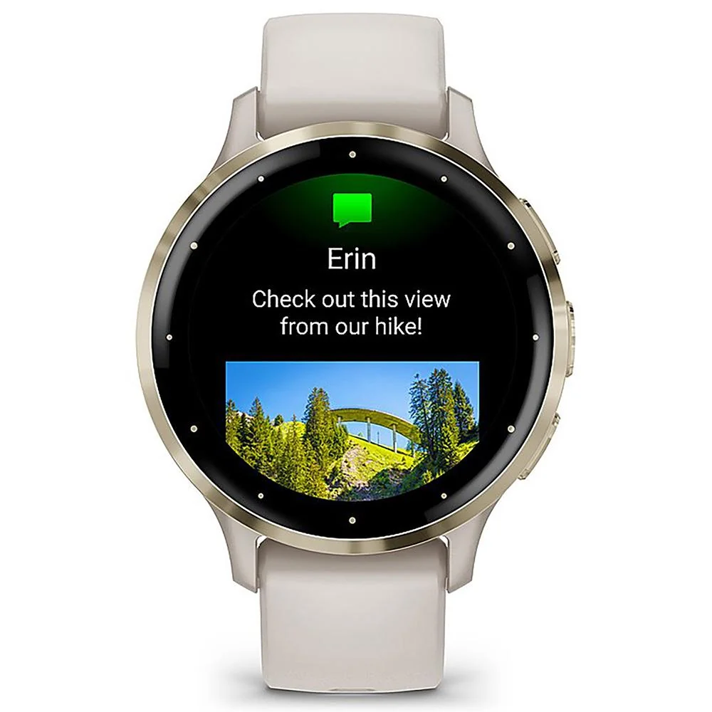 Garmin Venu 3S Fitness GPS Smartwatch Gold with Ivory Case 41mm + Bands Bundle - Image 4