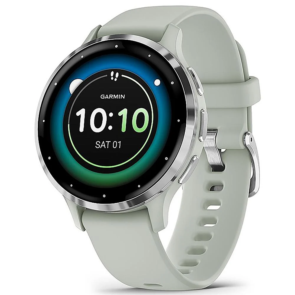 Garmin Venu 3S Fitness GPS Smartwatch Silver with Gray Band 41mm + Bands Bundle - Image 4