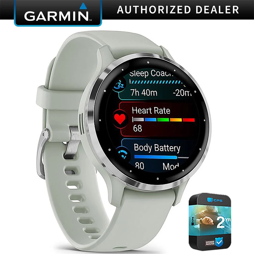 Garmin Venu 3S Fitness Smartwatch Silver Bezel/Gray Band (41mm)  Refurb.+ 2 Yr Warranty - Image 3