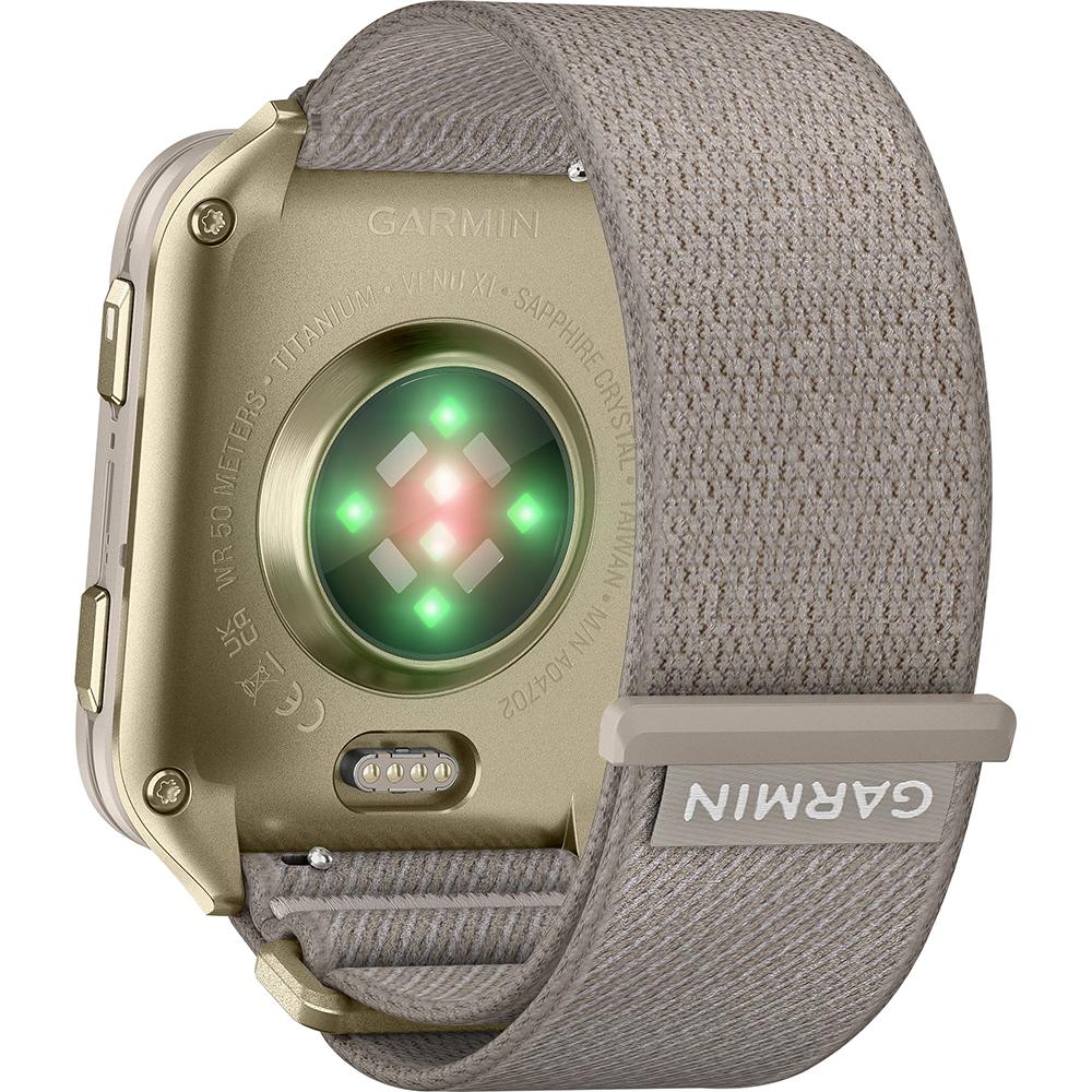Garmin Venu X1 GPS Premium Smartwatch, Soft Gold, French Gray with Dock + Screen Guards - Image 7