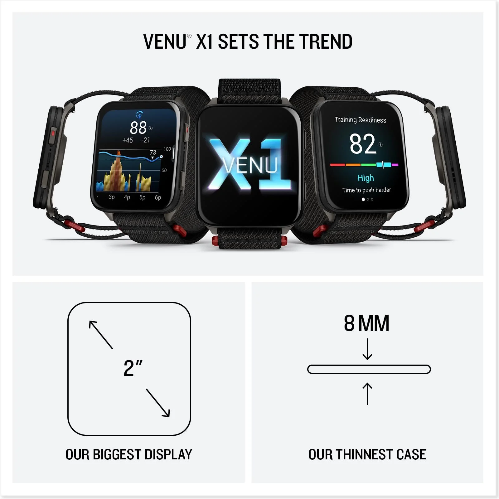 Garmin Venu X1 Premium GPS Smartwatch, Black Titanium - Image 7