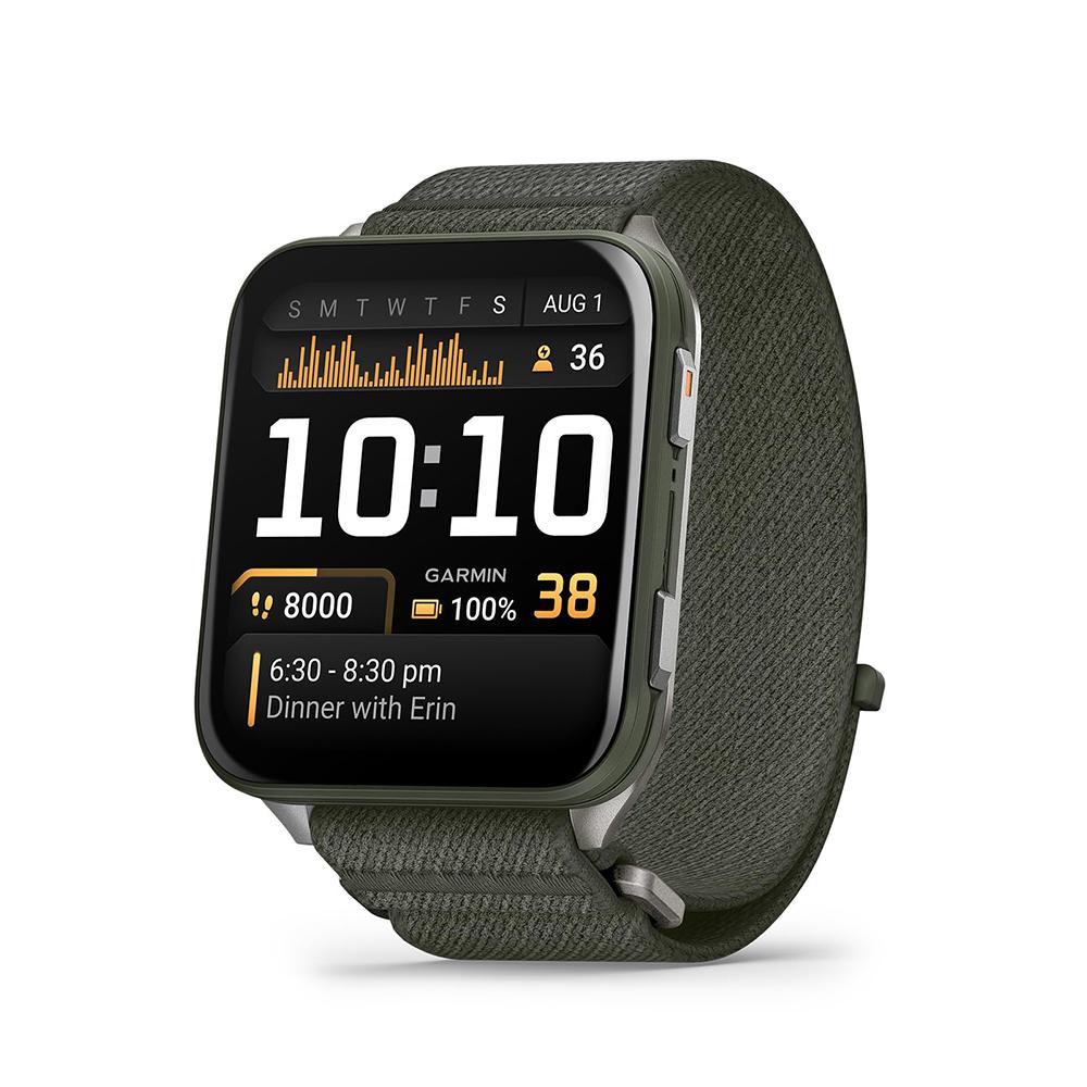 Garmin Venu X1 Premium GPS Smartwatch, Moss Titanium w/ Warranty + Accessories Bundle - Image 2