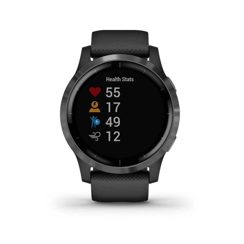 Garmin Vivoactive 4 Smartwatch (Black/Stainless) 010-02174-11 - Image 2
