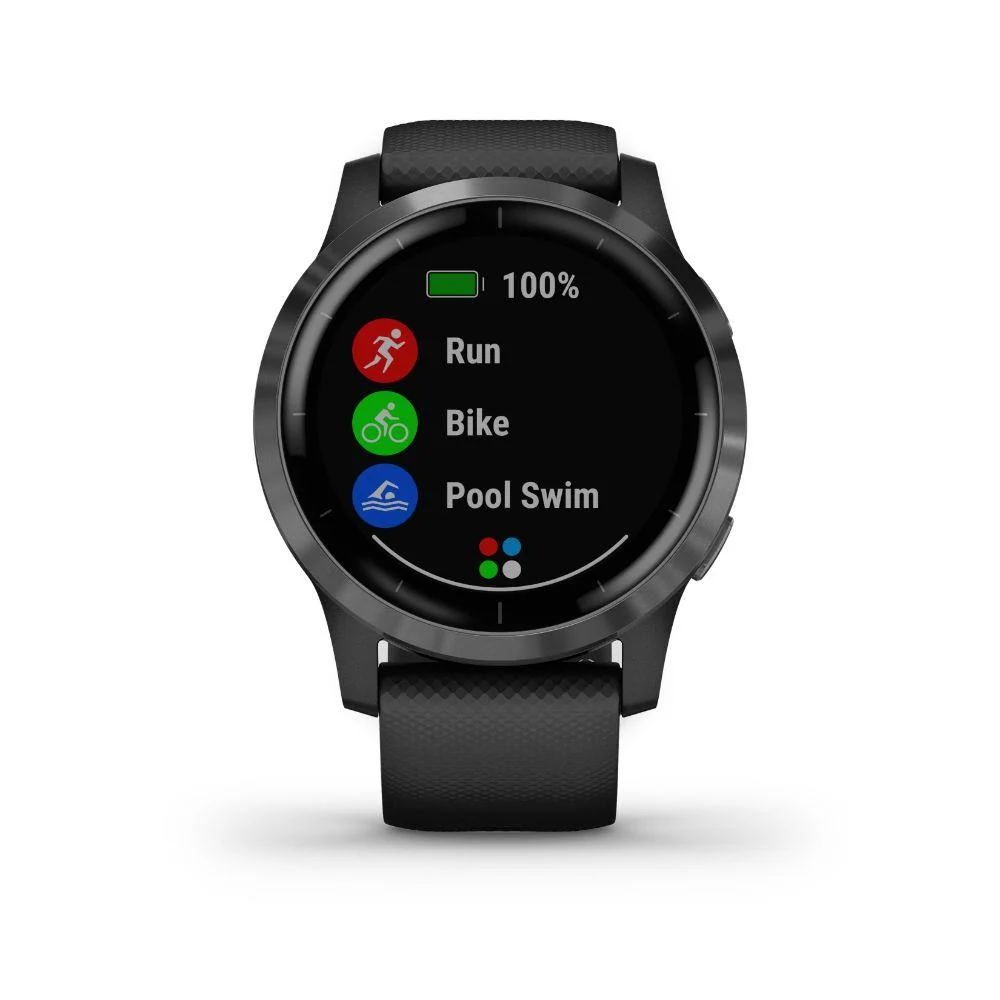 Garmin Vivoactive 4 Smartwatch (Black/Stainless) 010-02174-11 - Image 4