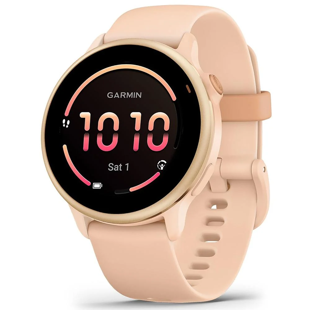 Garmin VIVOACTIVE 6 Health and Fitness GPS Smartwatch Pink Dawn with Band Bundle - Image 2
