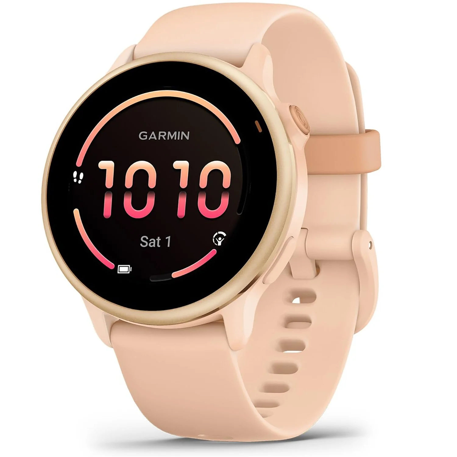Garmin VIVOACTIVE 6 Health and Fitness GPS Smartwatch, Pink Dawn with Silicone Band