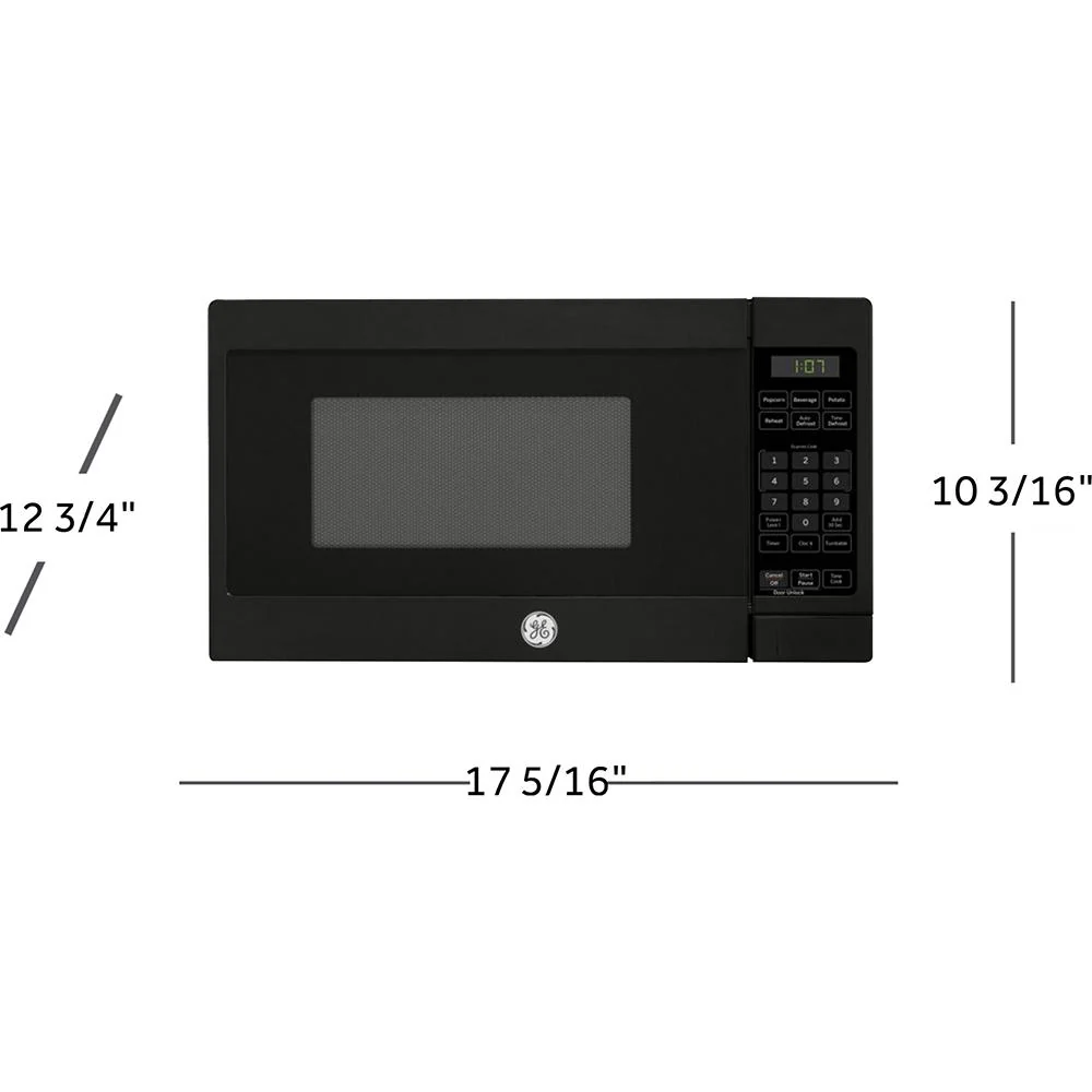 GE 0.7 Cu. Ft. 700-watt Countertop Microwave Oven, Black + 2 Year Protection Pack - Image 13