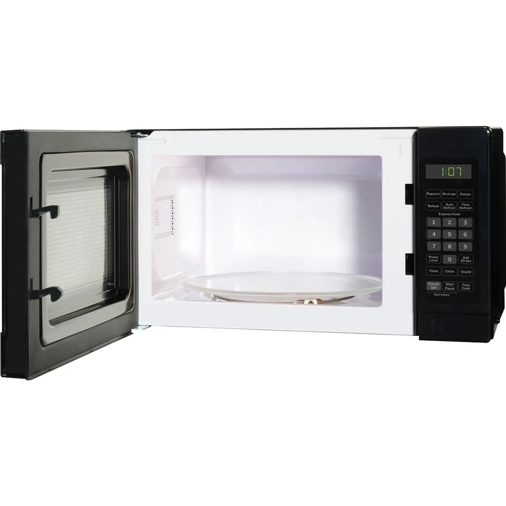 GE 0.7 Cu. Ft. 700-watt Countertop Microwave Oven, Black + 2 Year Protection Pack - Image 3