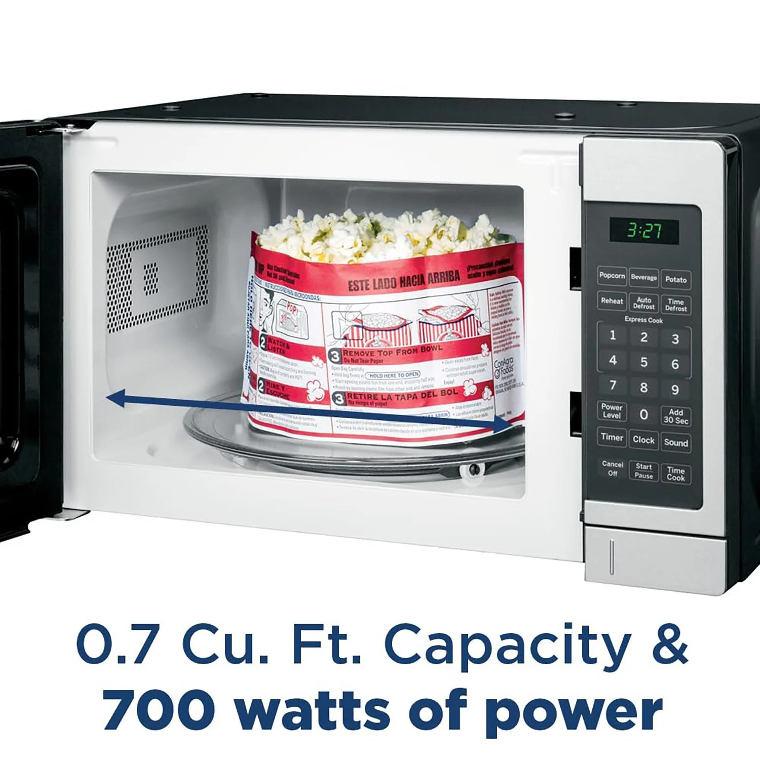 GE 0.7 Cu. Ft. Capacity Countertop Microwave Oven - Image 5