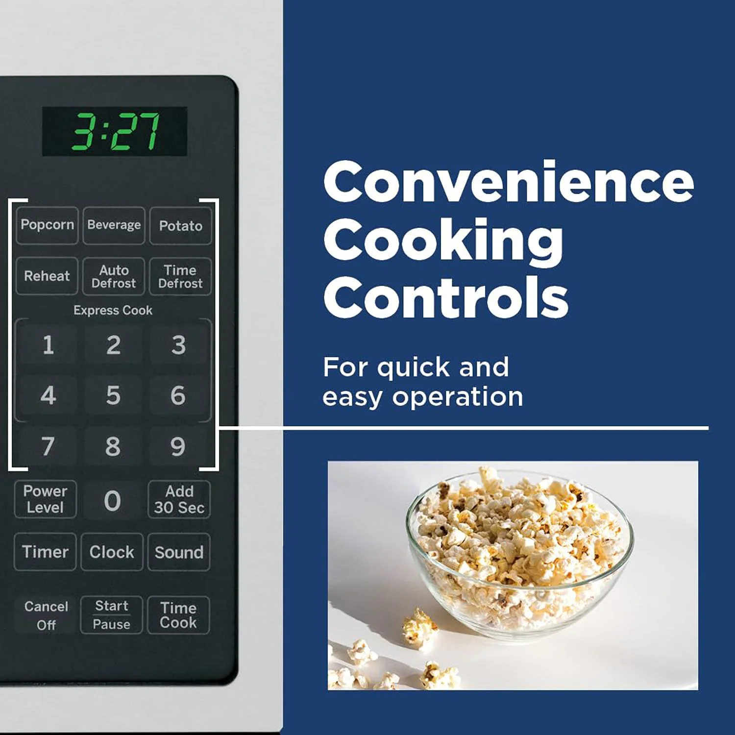 GE 0.7 Cu. Ft. Capacity Countertop Microwave Oven - Image 6
