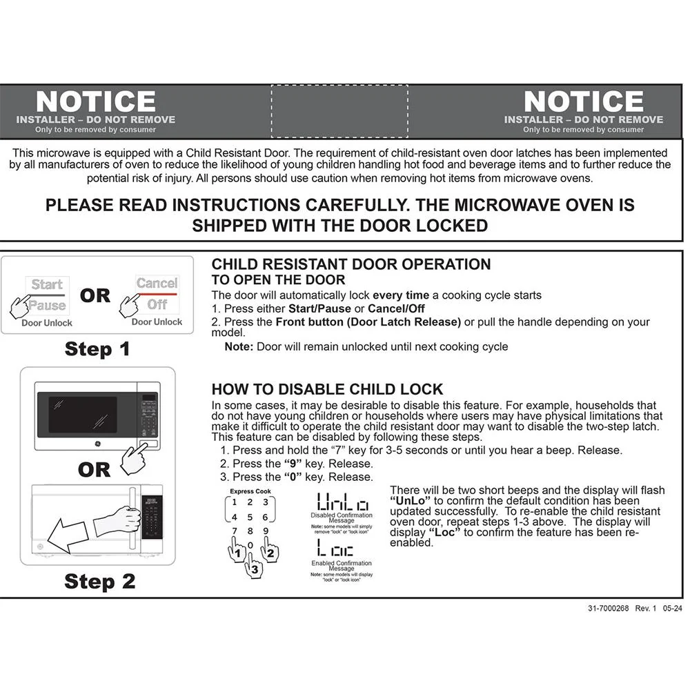 GE 1.1 Cu. Ft. Capacity 950-Watt Countertop Microwave Oven with 2 Year Warranty - Image 4