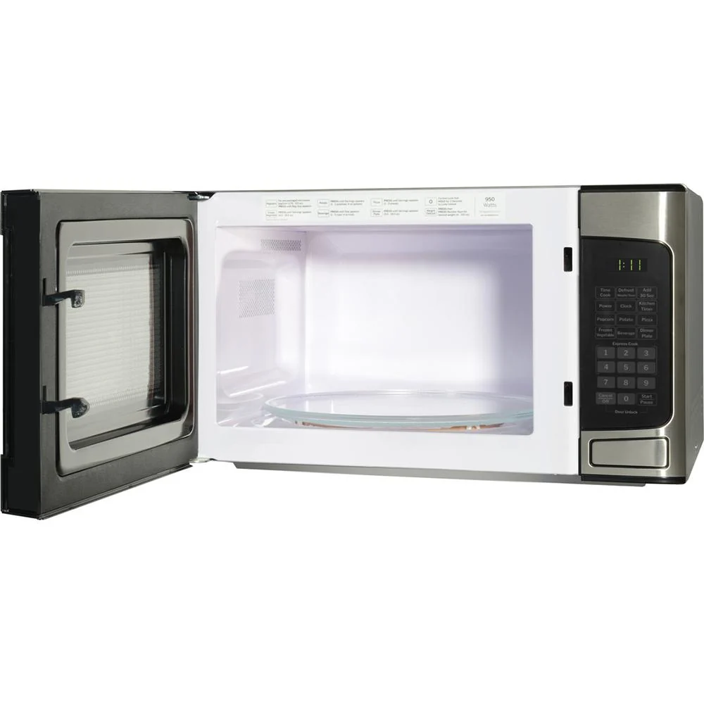 GE 1.1 cu. ft. Countertop Microwave Oven 950 Watts, Stainless Steel - Image 5