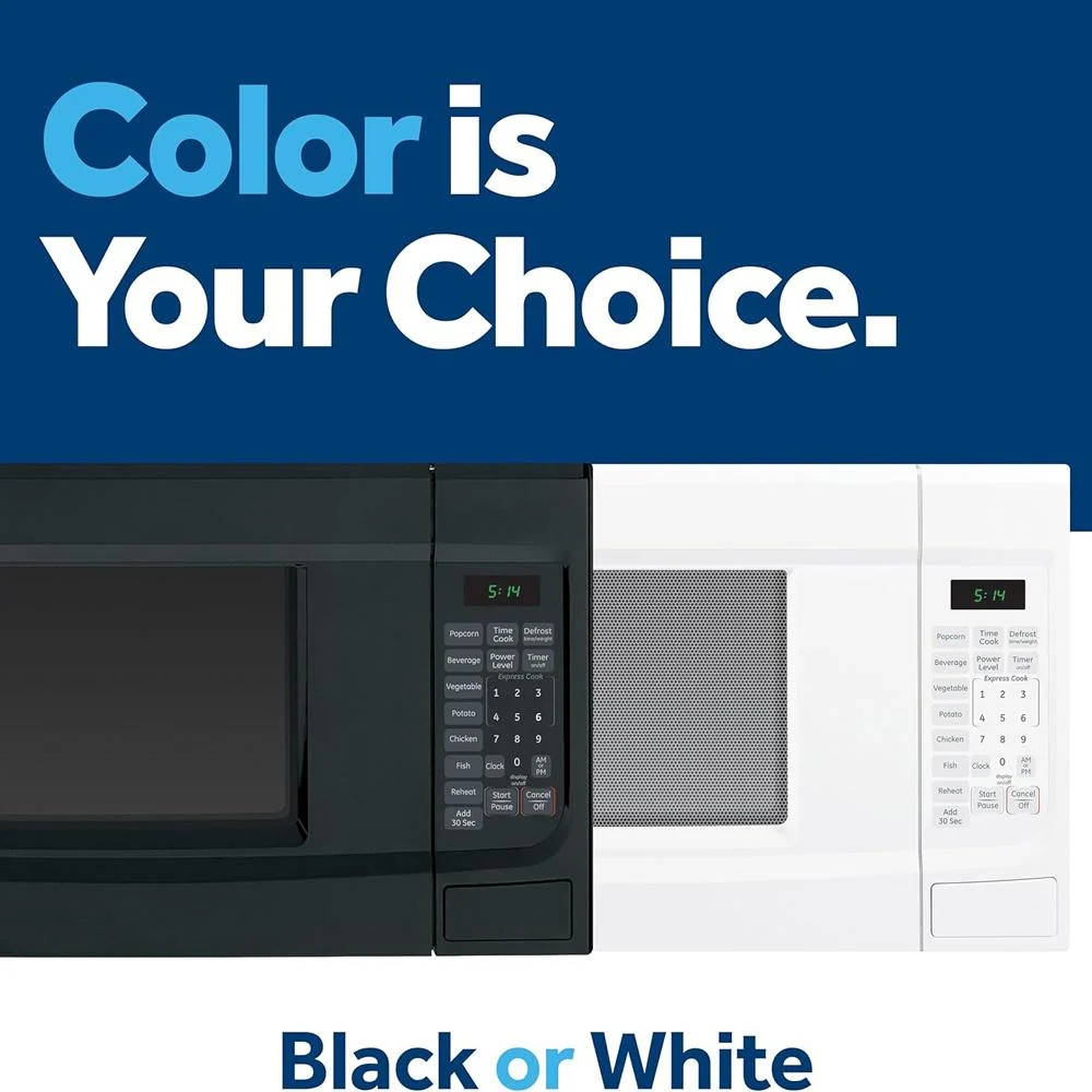 GE 1.4 Cu. Ft. Capacity Countertop Microwave Oven Black (Open Box) +1 Year Warranty - Image 7
